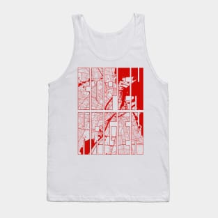 Copenhagen, Denmark City Map Typography - Oriental Tank Top